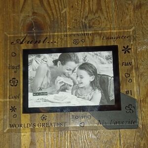 Glass Favorite Aunt Picture Frame 4x6